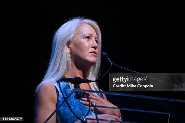 Clea Newman Soderlund speaks onstage during the 2019 SeriousFun Children's Network NYC Gala at Cipriani 42nd Street on May 23, 2019 in New York City.