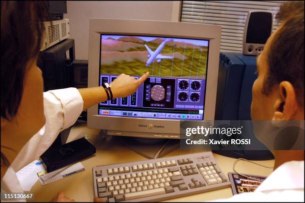 The DGA laboratory that makes flight recorders "talk" in Bretigny Sur Orge, France in March, 2003 - Reconstruction of the crash of an Airbus thanks...