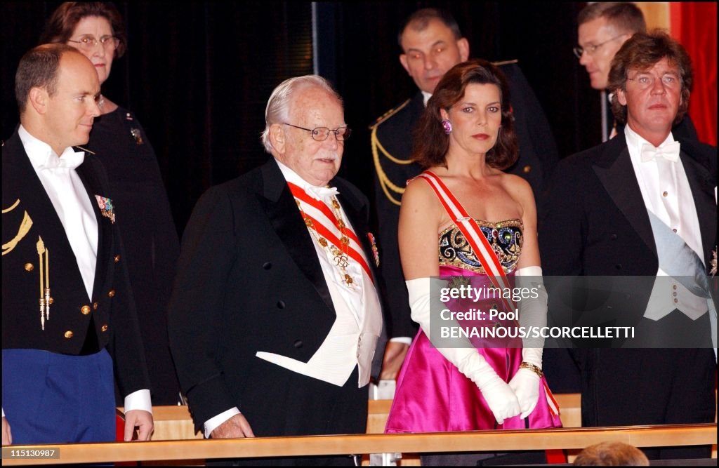 Monaco National Day: Gala At The Grimaldi Forum In Monaco City, Monaco On November 19, 2001.