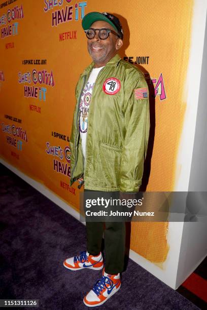 Spike Lee attends Netflix's "She's Gotta Have It" Season 2 Premiere at Alamo Drafthouse Brooklyn on May 23, 2019 in Brooklyn, New York.