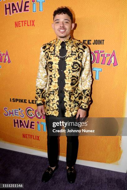 Anthony Ramos attends Netflix's "She's Gotta Have It" Season 2 Premiere at Alamo Drafthouse Brooklyn on May 23, 2019 in Brooklyn, New York.