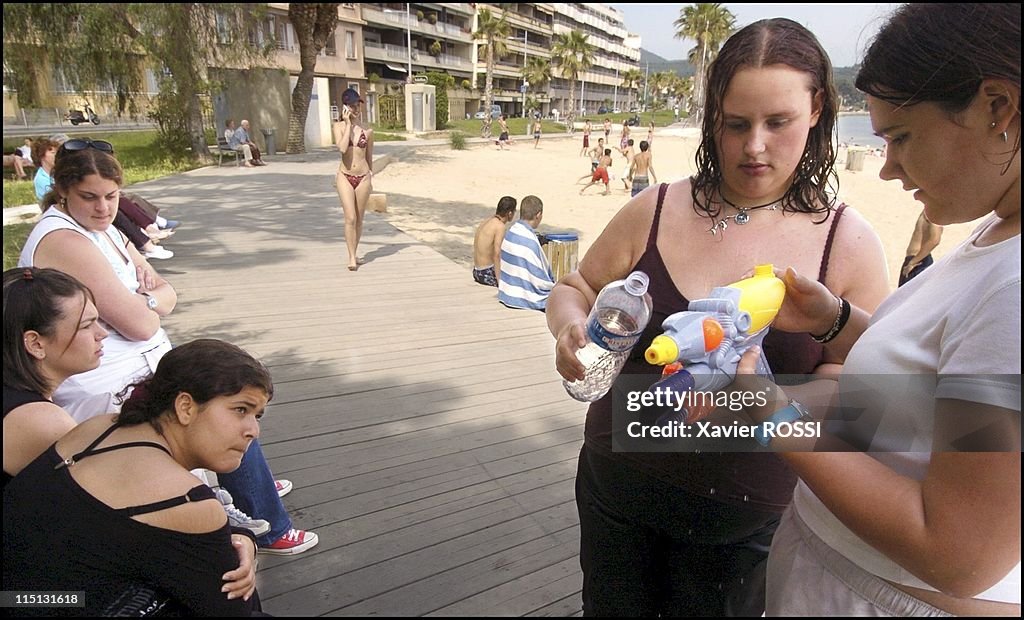 Obese Teenagers Get A Second Chance In Sanary Sur Mer, France In May, 2004.