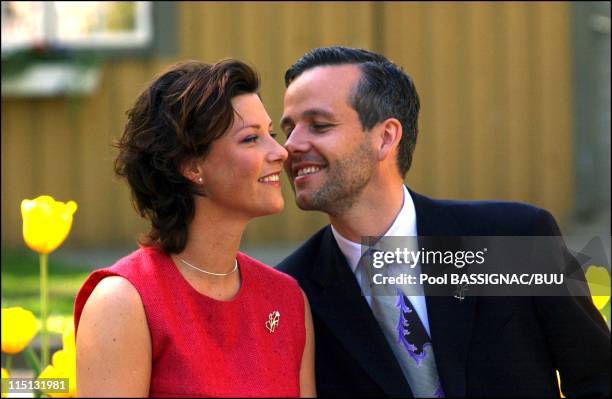 Wedding of Princess Martha Louise and Mr Ari Behn in Trondheim, Norway on May 22, 2002.