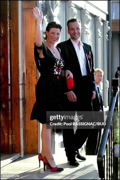 Wedding of princess Martha Louise and Ari Behn: Private party at the restaurant "Bolgen and Moi" in Trondheim, Norway on May 22, 2002 - Martha Louise...