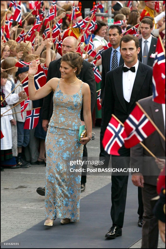 Wedding Of Princess Martha Louise And Ari Behn: Reception Hosted By The Government At The Sas Royal Garden Hotel In Trondheim, Norway On May 23, 2002.