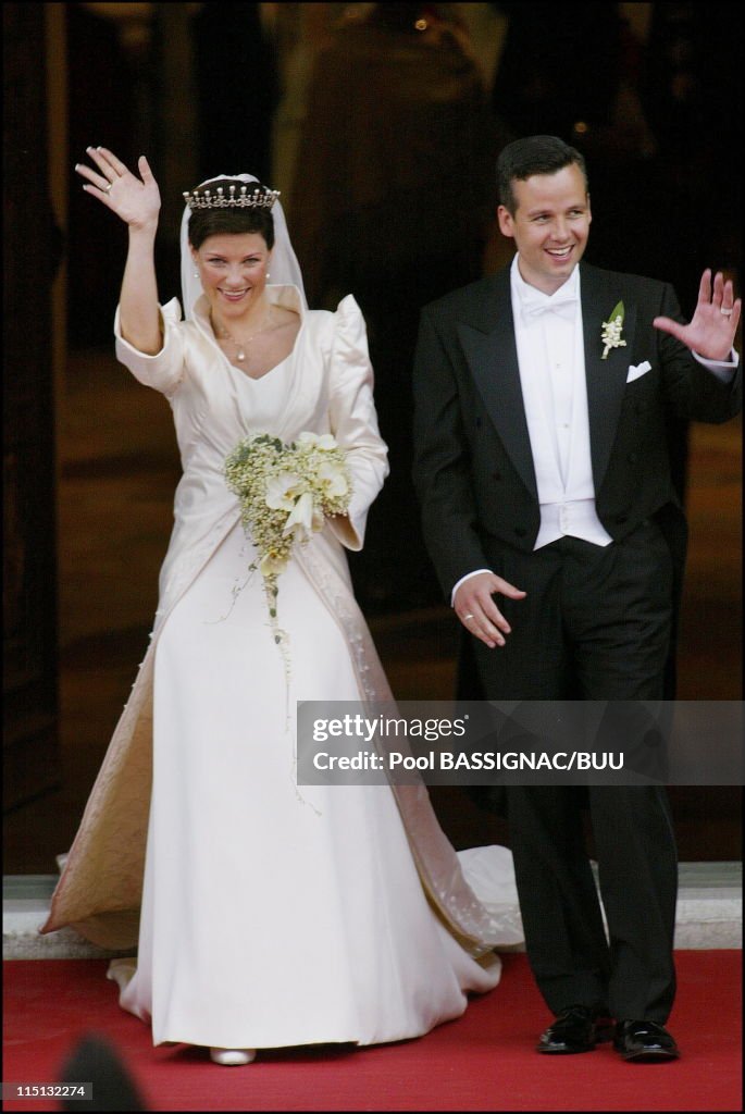 Wedding Of Princess Martha Louise And Ari Behn In Trondheim, Norway On May 24, 2002.