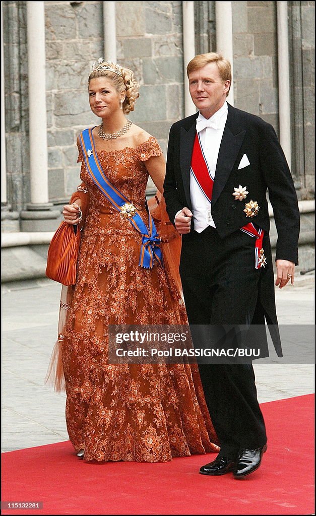 Wedding Of Princess Martha Louise And Ari Behn In Trondheim, Norway On May 24, 2002.