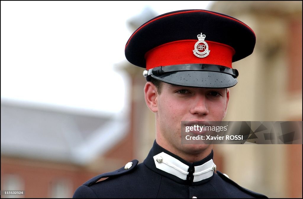 Prince Guillaume Of Luxembourg, Attends Sovereign'S Parade Of Sandhurst Royal Military Academy After Completing His Training In Sandhurst, United Kingdom On August 09, 2002.