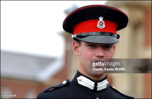Prince Guillaume of Luxembourg, attends Sovereign's Parade of Sandhurst Royal Military Academy after completing his training in Sandhurst, United...