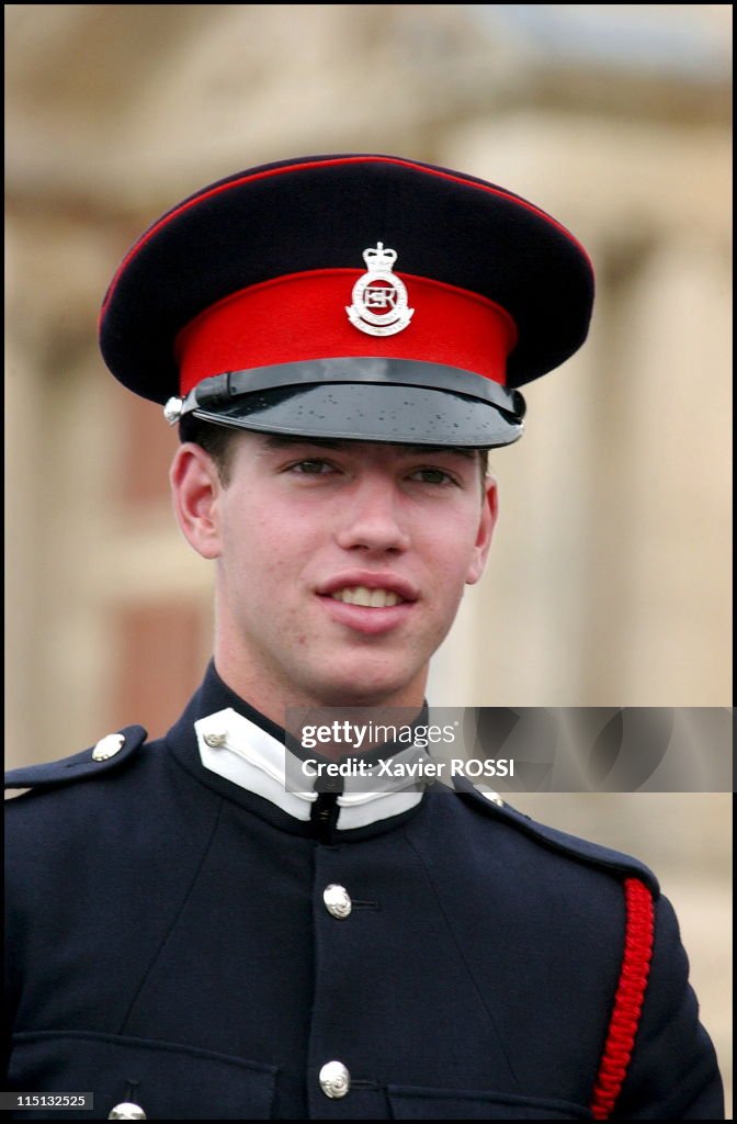 Prince Guillaume Of Luxembourg, Attends Sovereign'S Parade Of Sandhurst Royal Military Academy After Completing His Training In Sandhurst, United Kingdom On August 09, 2002.