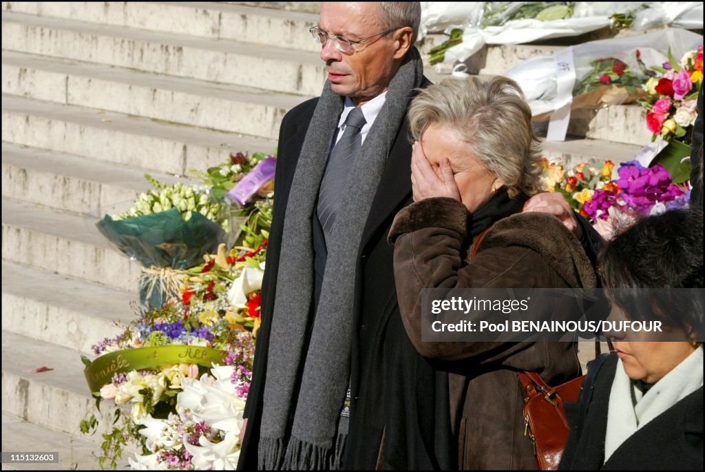 Funeral Of Daniel Toscan Du Plantier At The Madeleine In Paris, France On February 15, 2003.