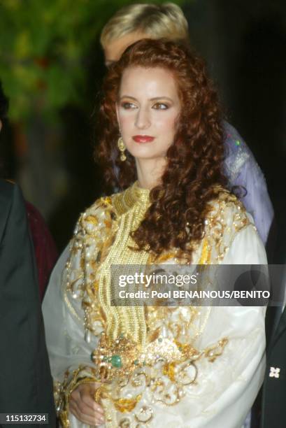 Mohammed VI and his wife Salma at the Marrakech film festival in Morocco on September 19, 2002 - Princess Salma.
