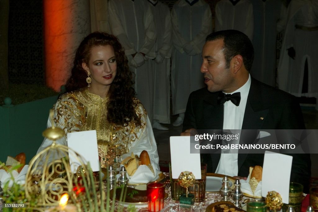 Mohammed Vi And His Wife Salma At The Marrakech Film Festival In Morocco On September 19, 2002.