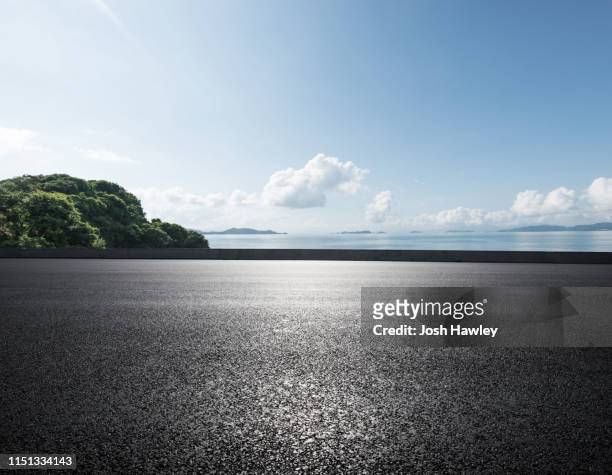seaside parking lot - flat top stock pictures, royalty-free photos & images