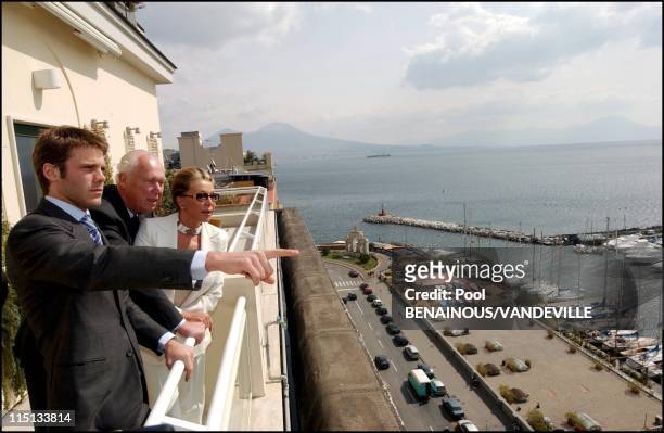 The Royal Family of Savoy in Naples, Italy on March 17, 2003.