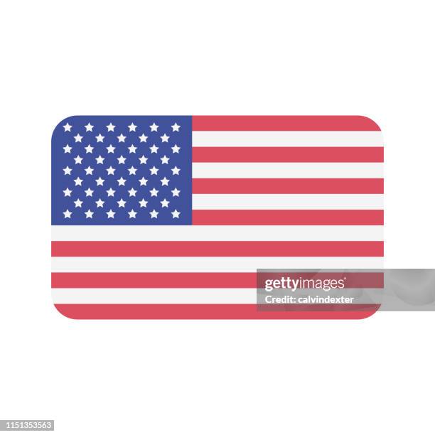 usa flag design - declaration independence stock illustrations