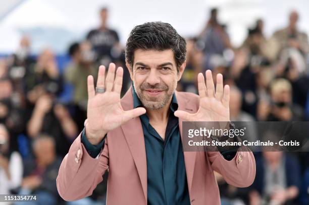 Pierfrancesco Favino attends the photocall for "The Traitor" during the 72nd annual Cannes Film Festival on May 24, 2019 in Cannes, France.