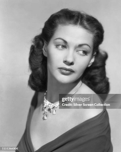 Canadian-American actress Yvonne De Carlo , circa 1945.