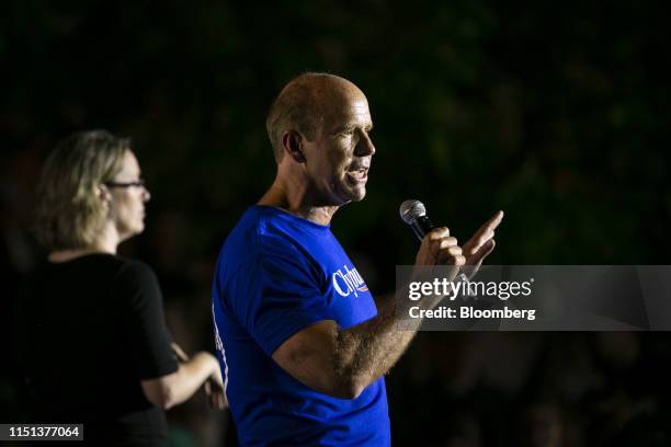 Former Representative John Delaney, 2020 presidential candidate, speaks during Jim Clyburn's World Famous Fish Fry event in Columbia, South Carolina,...