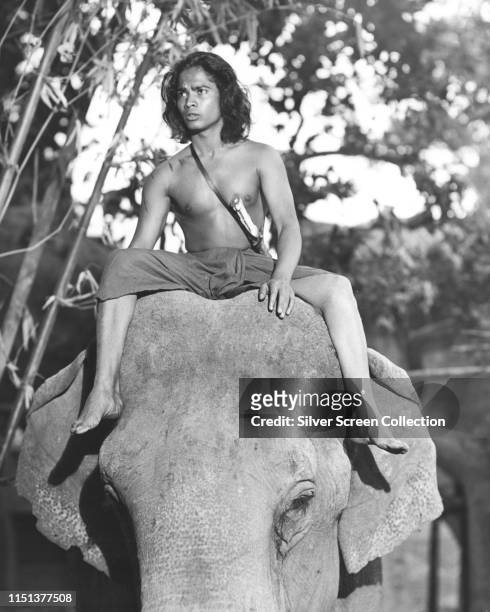Indian actor Sabu as Mowgli in the film 'Rudyard Kipling's Jungle Book', 1942.