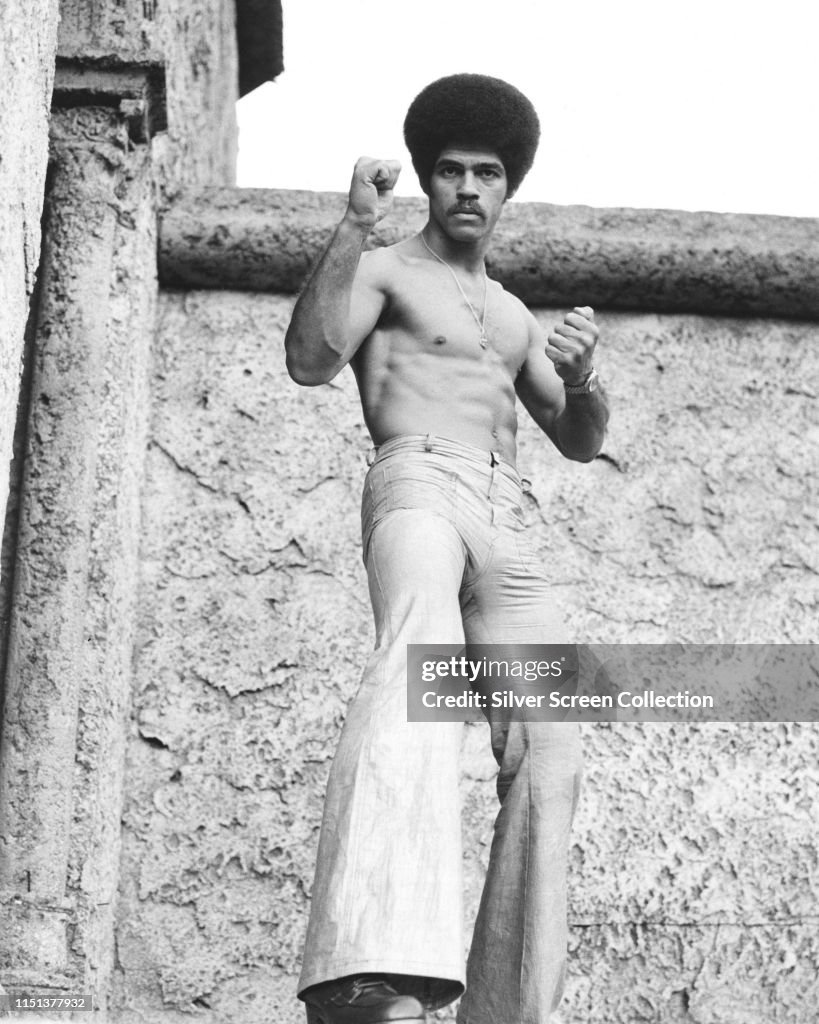 American actor and martial artist Jim Kelly as the eponymous hero in ...