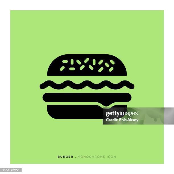 burger icon - frying onions stock illustrations