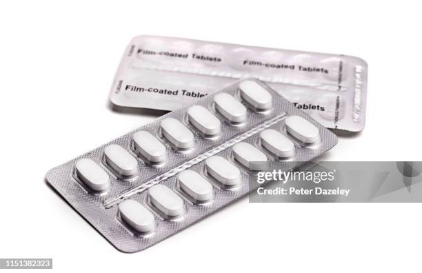 blister pack of pills - 止痛劑 個照片及圖片檔