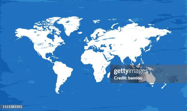 White Map Riped Ripped Map High Res Illustrations - Getty Images