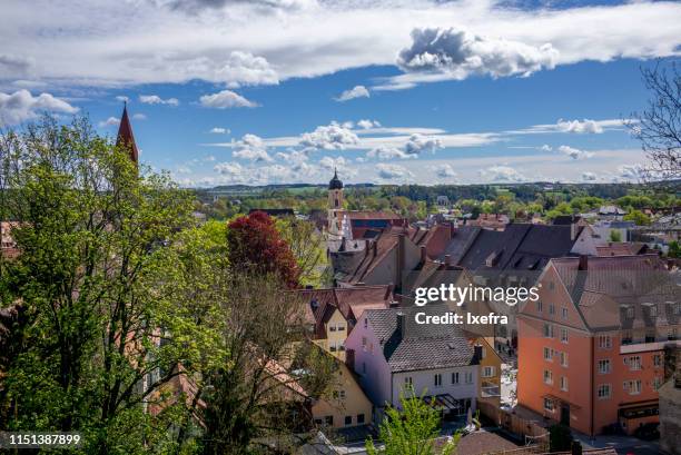 kaufbeuren - small idyllic bavarian town in ostallgäu. - kaufbeuren stock pictures, royalty-free photos & images