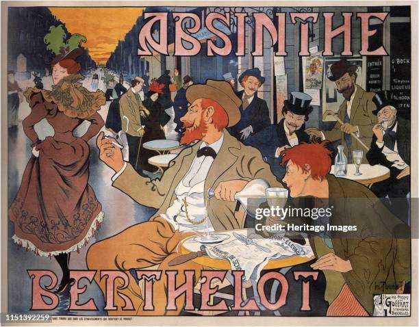 Absinthe Berthelot, 1898. From a private collection. Artist Thiriet, Henri .