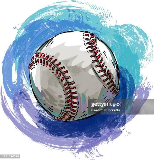 baseball drawing - baseball texture stock illustrations