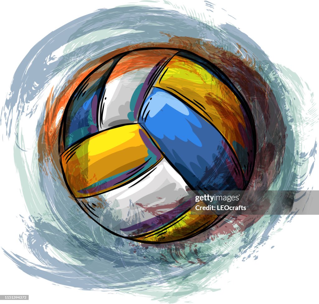 Volleyball Drawing