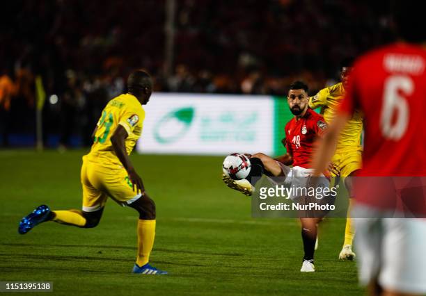 Abdallah Mahmoud Said Mohamed Bekhit of Egypt during the African Cup of Nations match between Egypt and Zimbabwe at the Cairo International Stadium...