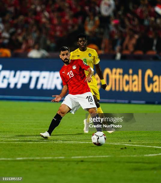 Abdallah Mahmoud Said Mohamed Bekhit of Egypt during the African Cup of Nations match between Egypt and Zimbabwe at the Cairo International Stadium...