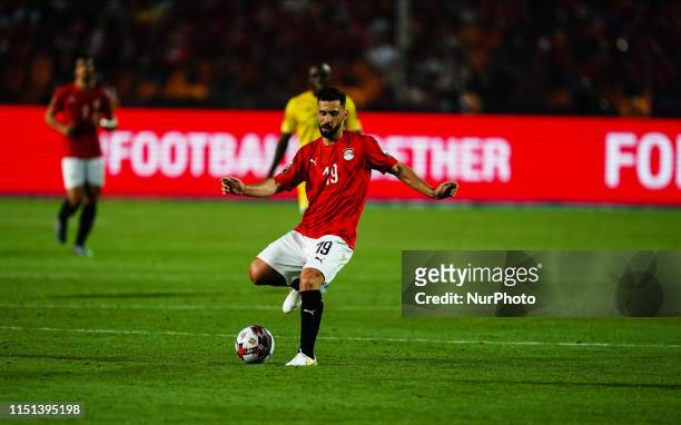 Abdallah Mahmoud Said Mohamed Bekhit of Egypt G0 during the African Cup of Nations match between Egypt and Zimbabwe at the Cairo International...