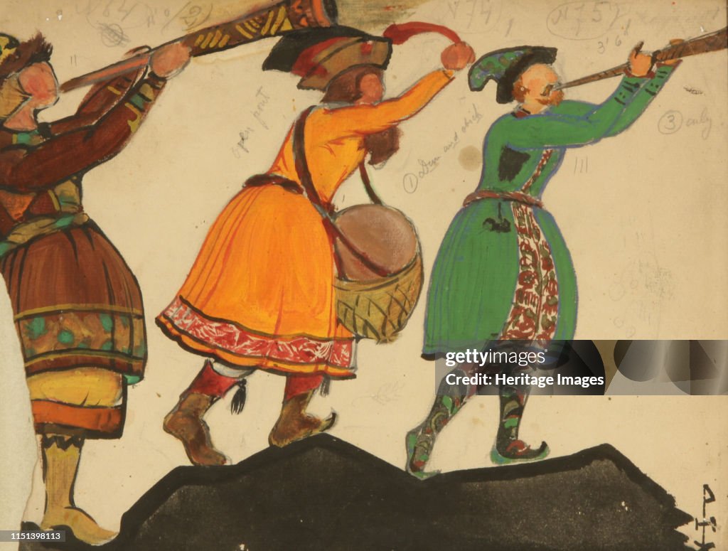 Costume Design For The Opera Snow Maiden By N Rimsky-Korsakov