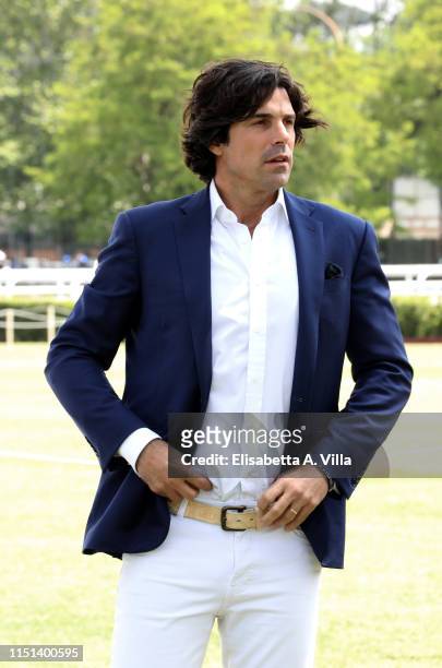 Nacho Figueras attends the 2019 Sentebale ISPS Handa Polo Cup at Roma Polo Club on May 24, 2019 in Rome, Italy. Sentebale has been founded by the...