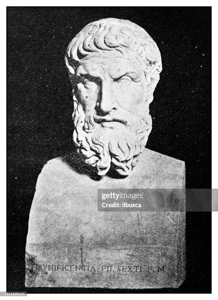 Atlas of Classical Portraits - Greek: Statue of Epicurus