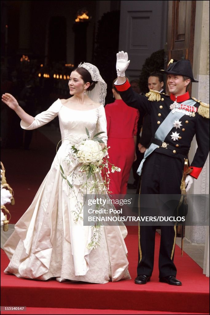 Wedding Of Prince Frederik Of Denmark And Mary Donaldson : After The Ceremony In Copenhagen, Denmark On May 14, 2004.