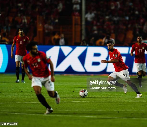 Abdallah Mahmoud Said Mohamed Bekhit of Egypt during the African Cup of Nations match between Egypt and Zimbabwe at the Cairo International Stadium...