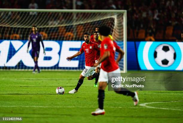 Abdallah Mahmoud Said Mohamed Bekhit of Egypt during the African Cup of Nations match between Egypt and Zimbabwe at the Cairo International Stadium...