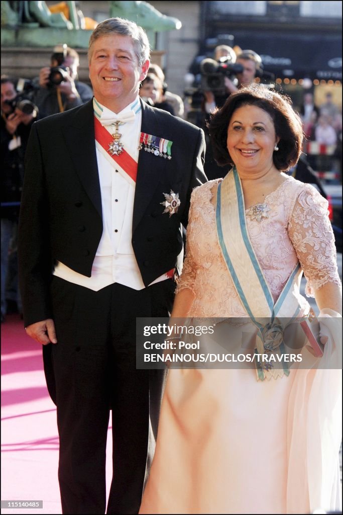 Wedding Of Crown Prince Frederik And Miss Mary Elisabeth Donaldson: Arrivals For The Gala Performance In The Royal Theatre In Copenhagen, Denmark On May 13, 2004.