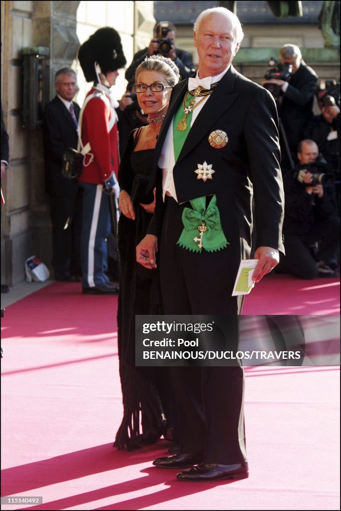 Wedding Of Crown Prince Frederik And Miss Mary Elisabeth Donaldson: Arrivals For The Gala Performance In The Royal Theatre In Copenhagen, Denmark On May 13, 2004.