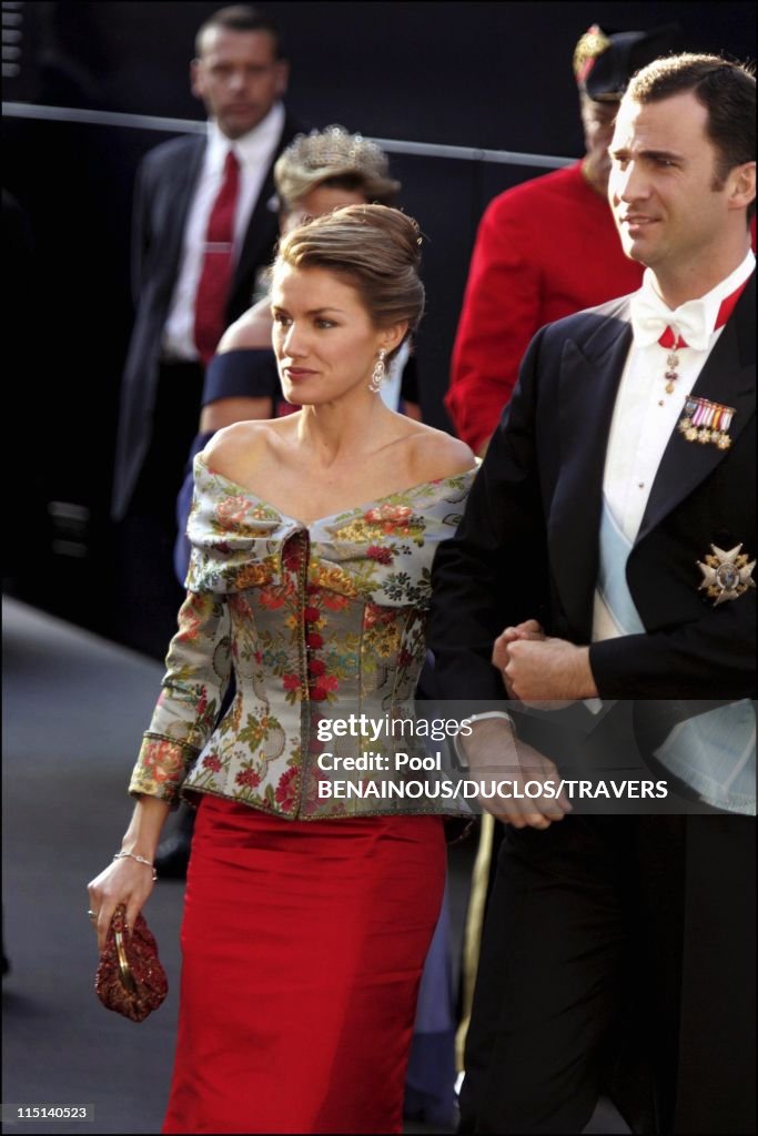 Wedding Of Crown Prince Frederik And Miss Mary Elisabeth Donaldson: Arrivals For The Gala Performance In The Royal Theatre In Copenhagen, Denmark On May 13, 2004.