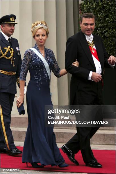 Wedding of Prince Frederik of Denmark and Mary Donaldson: arrivals at the cathedral in Copenhagen, Denmark on May 14, 2004 - Charles and Camilla of...