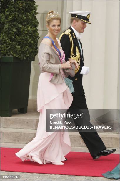 Wedding of Prince Frederik of Denmark and Mary Donaldson: arrivals at the cathedral in Copenhagen, Denmark on May 14, 2004 - Prince Willem Alexander...