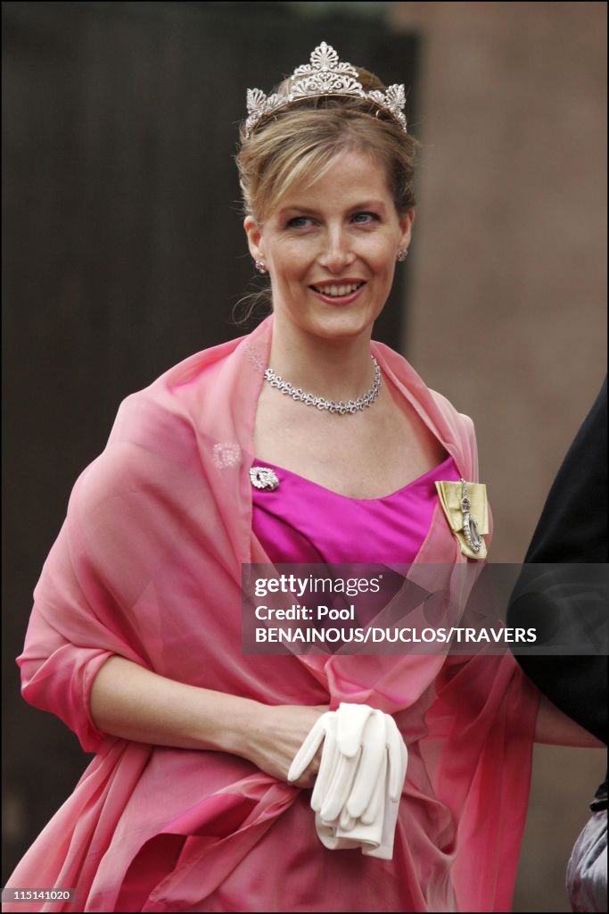 Royal Wedding Of Prince Frederik And Mary Donaldson, Arrivals At The Cathedral In Copenhagen, Denmark On May 14, 2004.