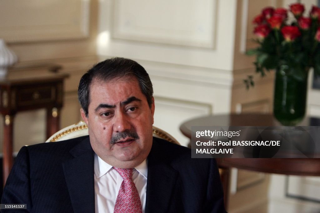 Iraqi Foreign Minister Hoshyar Zebari In His Hotel The Day Hen Saddam Husseun Was Sentnenced To Death In Paris, France On November 05, 2006.