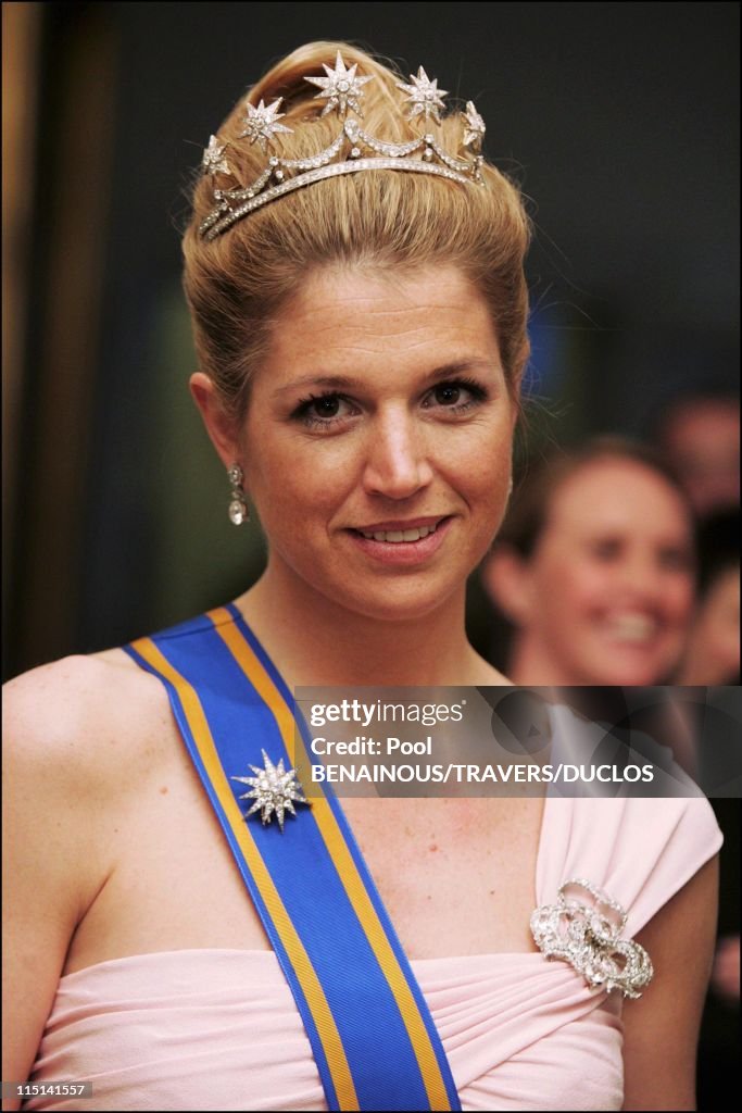 Royals Arriving At The Dinner Offered To Prince Frederik And Mary Donaldson For Their Wedding In Copenhagen, Denmark On May 14, 2004.