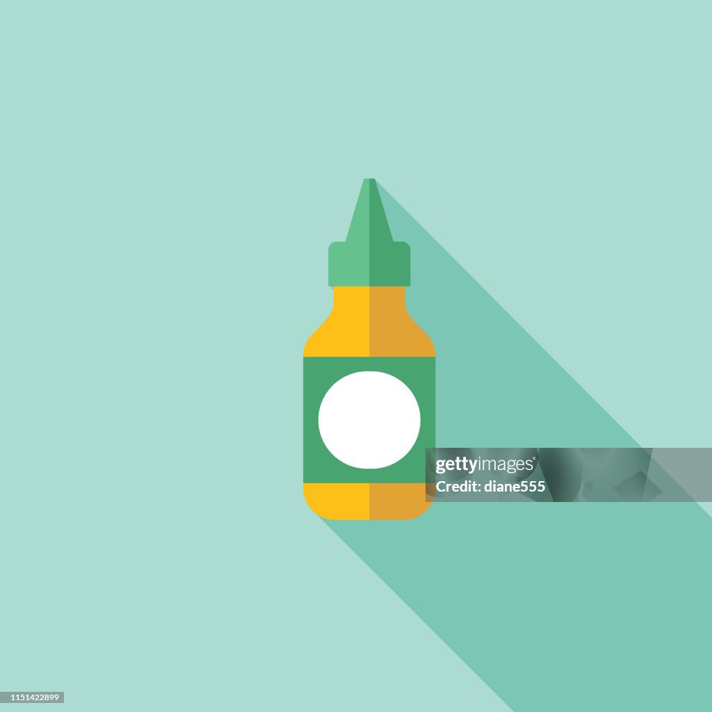 Medical And Healthcare Icon In Flat Design Style Eye Drops High-Res Vector  Graphic - Getty Images